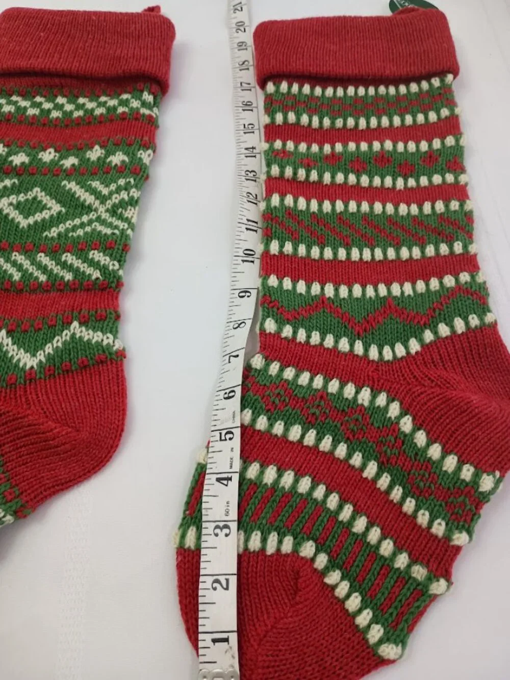 Kurt S. Alder Christmas Knit Stockings - Set of 2